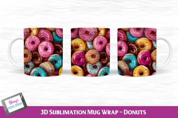 Download 3D Donut Mug | 3D Mug Sublimation - Premium Resources