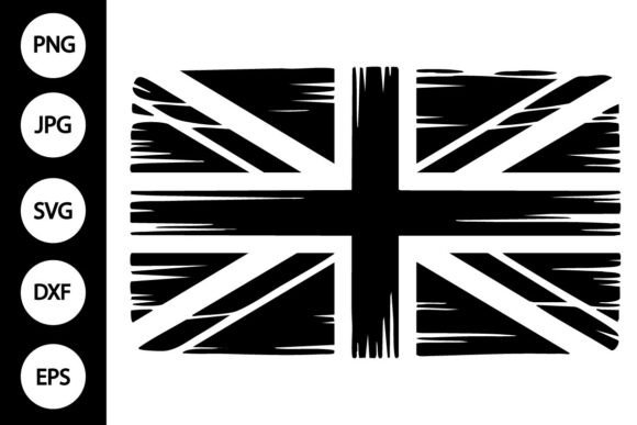 Download Distressed UK Flag Silhouette SVG - Uk flag Collection
