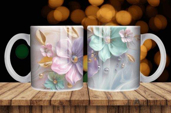 Download 3D Spring Floral Skinny Mug Tumbler - Spring Collection