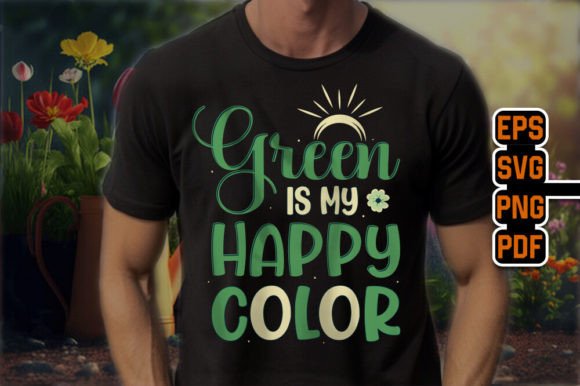 Download Green is My Happy Color Gardening Design - Premium Bundle