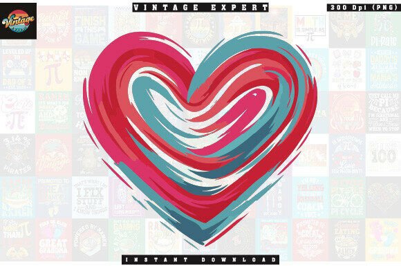 Download Valentine Brush Stroke Heart Clipart PNG - Valentine brush stroke Collection